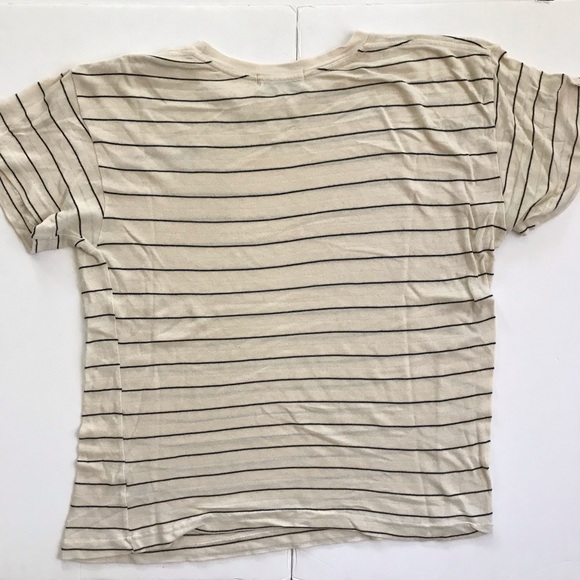 WILDFOX Tacos Oversized Short Sleeve Knit Striped T Shirt - Picture 3 of 5